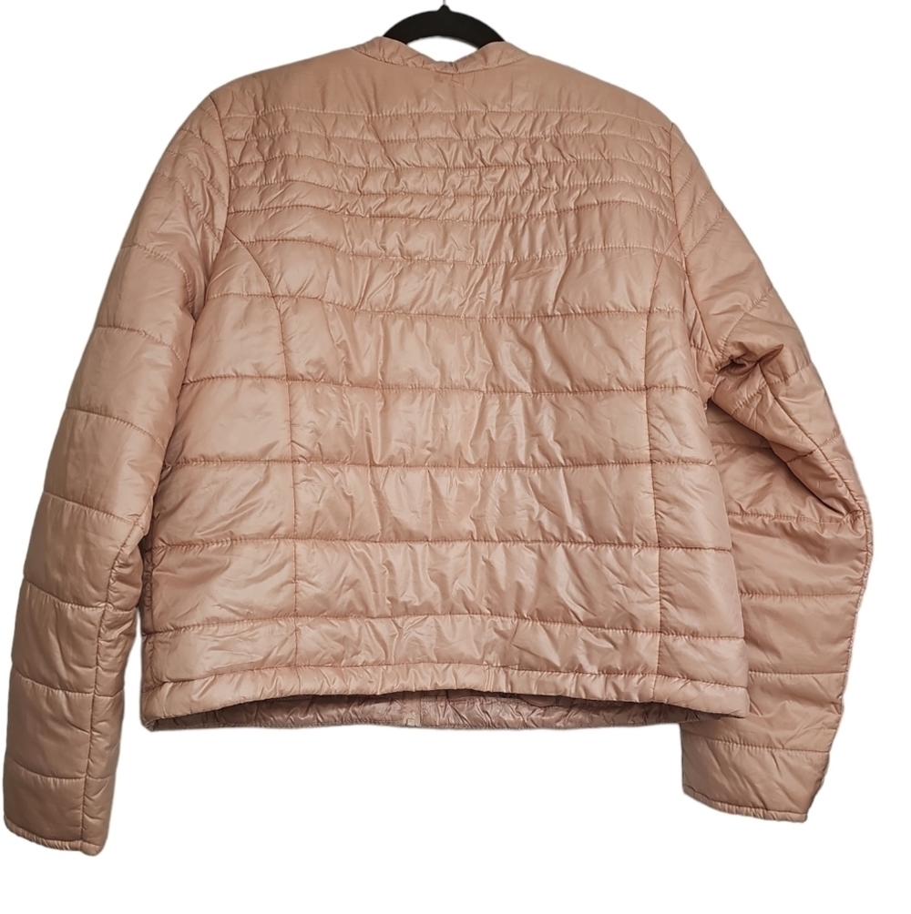 Defacto Cropped Fit - Solid Pink Quilted Winter B… - image 3